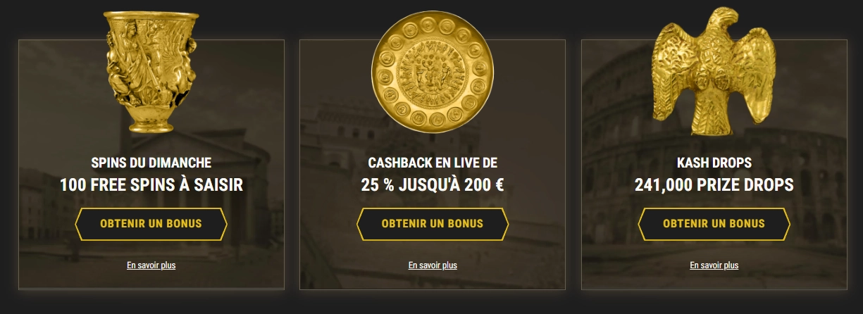 Aperçu des bonus et promotions Сasinoly – paris malins & gros gains